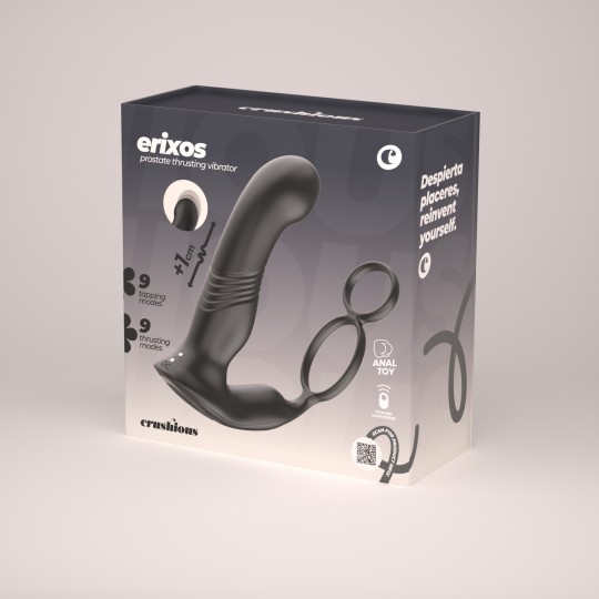 VIBRATEUR DE PROSTATE AVEC TÉLÉCOMMANDE ERIXOS CRUSHIOUS
