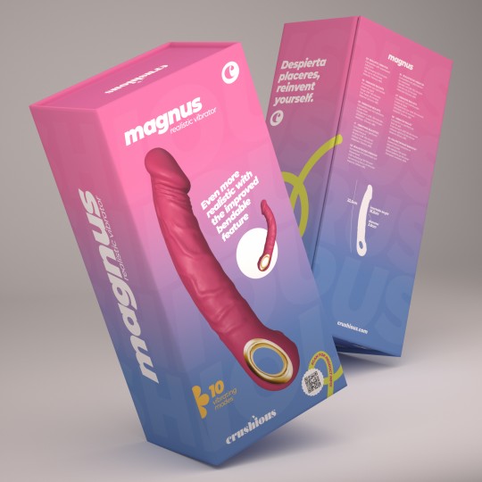 CRUSHIOUS MAGNUS BEND FLEXIBLE VIBRATOR PINK
