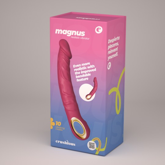 CRUSHIOUS MAGNUS BEND FLEXIBLE VIBRATOR PINK