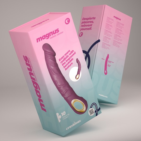 CRUSHIOUS MAGNUS BEND FLEXIBLE VIBRATOR PURPLE