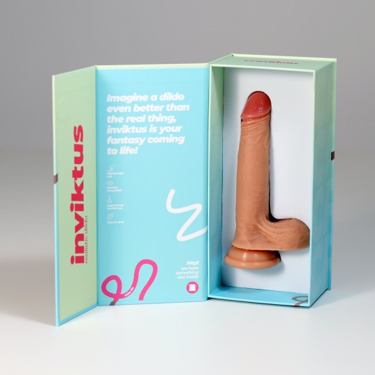 DILDO INVITIKTUS 7 IN SILICONE LIQUIDO CRUSHIOUS COLOR CARNE
