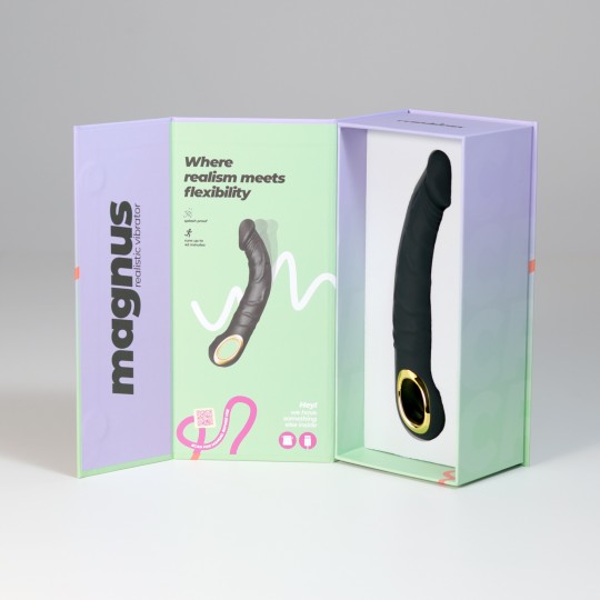 VIBRATORE FLESSIBILE MAGNUS BEND NERO CRUSHIOUS