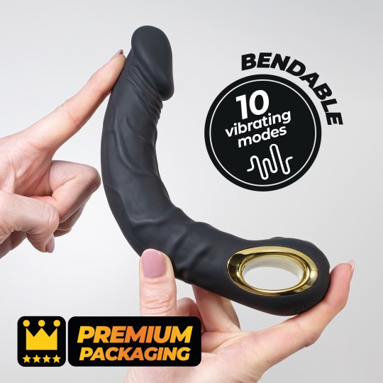CRUSHIOUS MAGNUS BEND FLEXIBLE VIBRATOR BLACK