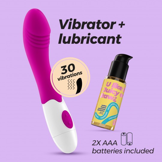 CRUSHIOUS GROWLIE VIBRATOR + WATERBASED LUBRICANT