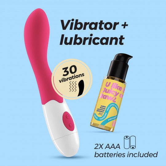 CRUSHIOUS TWIGLIE VIBRATOR WITH WATERBASED LUBRICANT INCLUDED