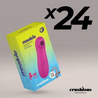 PACK DE 24 NOOKIE STIMULATEUR CLITORIDIEN RECHARGEABLE CRUSHIOUS
