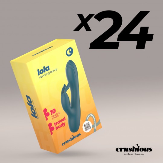 CONFEZIONE DA 24 MINI VIBRATORI A CONIGLIO LOLA CRUSHIOUS