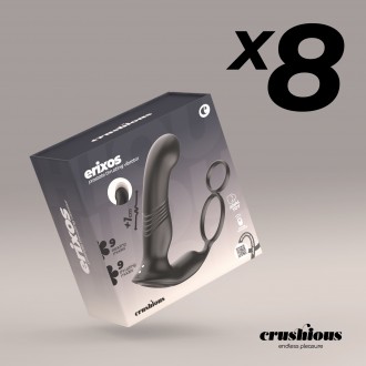 PACK DE 8 VIBRADOR DE PRÓSTATA COM COMANDO ERIXOS CRUSHIOUS