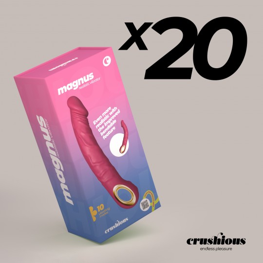 20ER-PACK FLEXIBLER VIBRATOR MAGNUS BEND ROSE CRUSHIOUS