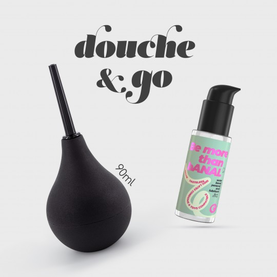 DOUCHE &amp; GO DOUCHE ANALE 90ML AVEC LUBRIFIANT ANAL 50ML CRUSHIOUS