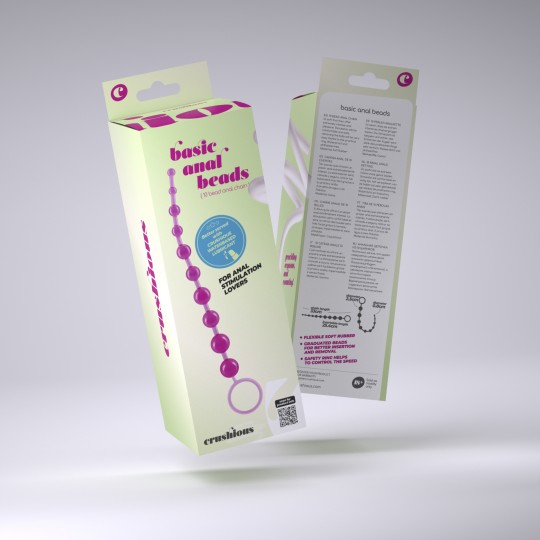 CATENA ANALE CRUSHIOUS 10 PALLINE ROSA CRUSHIOUS