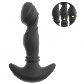 VIBRATING PROSTATE PLUG WITH MOVING RINGS