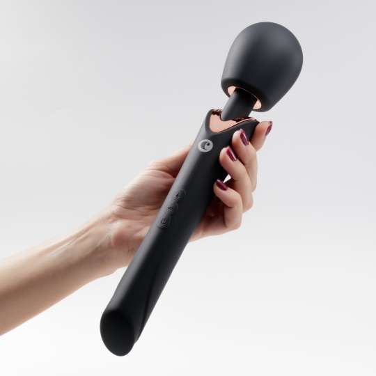 HOLLY WIEDERAUFLADBARER MASSAGESTAB SCHWARZ CRUSHIOUS