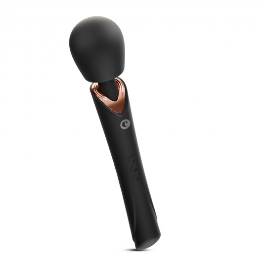 HOLLY VIBROMASSEUR WAND RECHARGEABLE NOIR CRUSHIOUS