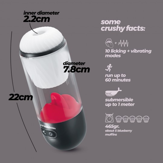 SLURPY MASTURBATORE STACCABILE 2 IN 1 CRUSHIOUS