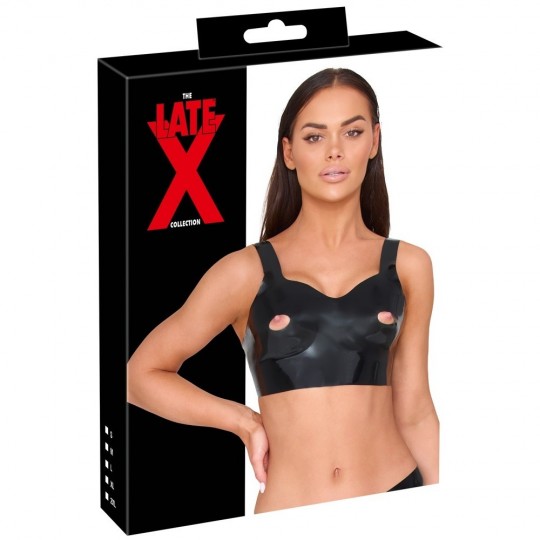 LATEX BRA TOP