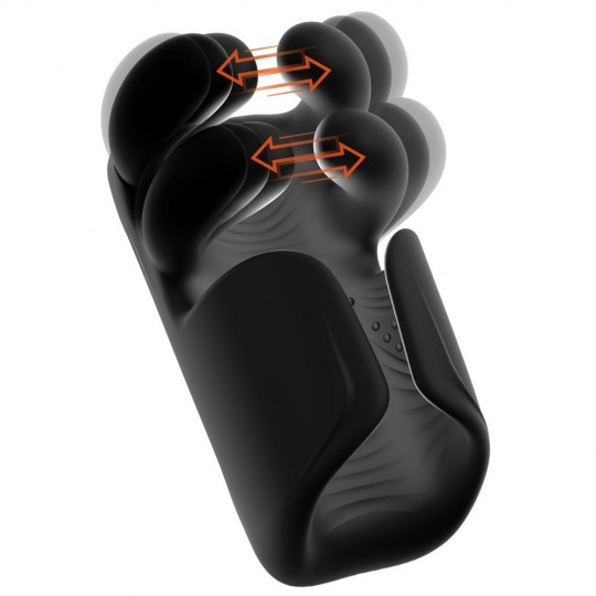 PULSATING &amp; VIBRATING MASTURBATOR WITH OPENING &amp; CLOSING ARMS