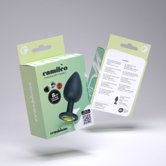 CAMILEO PLUG ANALE MEDIO CON 4 GIOIELLI INTERCAMBIABILI CRUSHIOUS