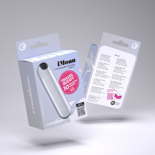 CRUSHIOUS IMOAN RECHARGEABLE VIBRATING BULLET SILVER