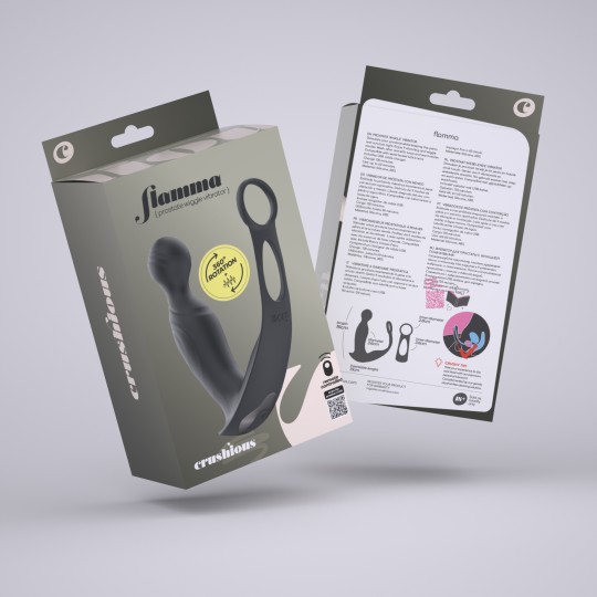 VIBRATORE PROSTATICO CON TELECOMANDO FLAMMA CRUSHIOUS