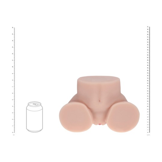 BODYFORMS - RINA BROOKS - DUAL ENTRY VIBRATING MASTURBATOR - 2,4 KG / 5.4 LBS - FLESH