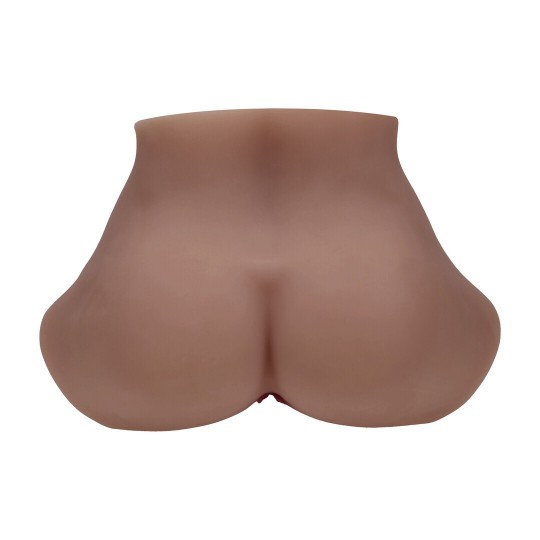 BODYFORMS - EVE RHODES - DUAL ENTRY VIBRATING MASTURBATOR - 1,6 KG / 3.5 LBS - BROWN
