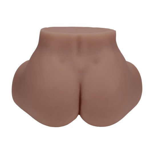 BODYFORMS - LAYLA LOVE - DUAL ENTRY VIBRATING MASTURBATOR - 3,5 KG / 7.7 LBS - BROWN
