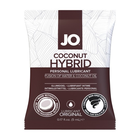COCONUT HYBRID - WATERBASED AND COCONUT OIL LUBRICANT - 0.17 FL OZ / 5 ML - SACHET