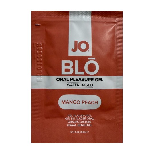 BLO - MANGO PEACH - ORAL PLEASURE GEL - 0.17 FL OZ / 5 ML - SACHET