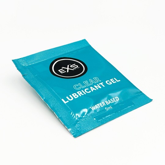 EXS CLEAR LUBE - 5 ML SACHETS - 100 PIECES