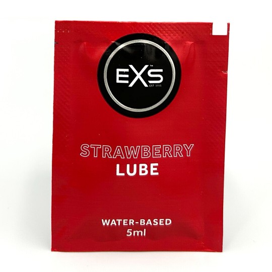 EXS CLEAR LUBE FLAVOURED - 5 ML SACHETS - 100 PIECES