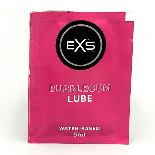 EXS CLEAR LUBE FLAVOURED - 5 ML SACHETS - 100 PIECES