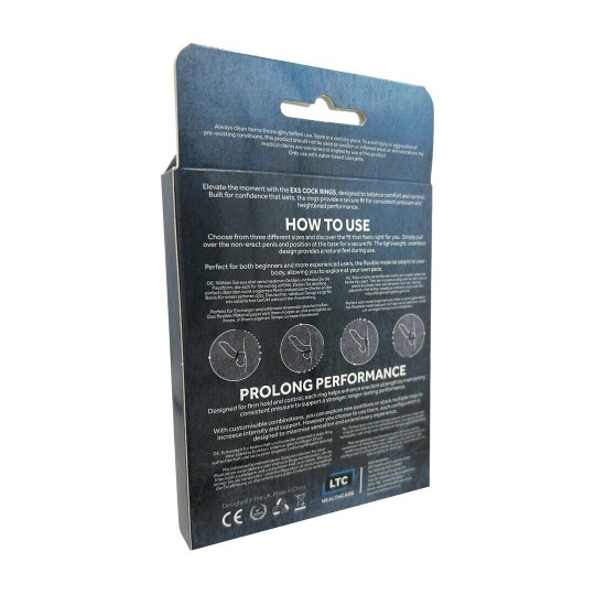 EXS AQUABOOST - CONTROL RINGS (S/M/L) - BLACK