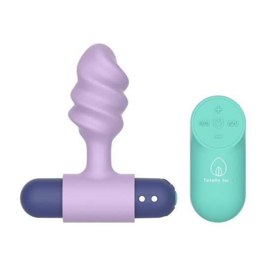 TWISTER - 2 IN 1 BUTT PLUG WITH RECHARGABLE BULLET - MULTICOLOR