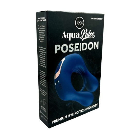 EXS AQUAPULSE - POSEIDON - VIBRATING PERFORMANCE RING - BLUE