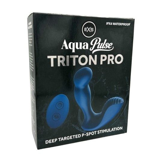EXS AQUAPULSE - TRITON PRO - PROSTATE MASSAGER WITH REMOTE CONTROL - BLUE