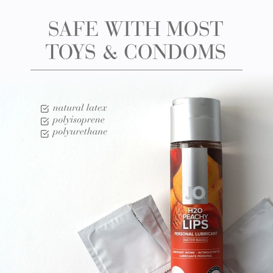 H2O - PEACHY LIPS - WATERBASED LUBRICANT - 1 FL OZ / 30 ML