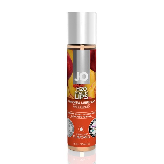 H2O - PEACHY LIPS - WATERBASED LUBRICANT - 1 FL OZ / 30 ML