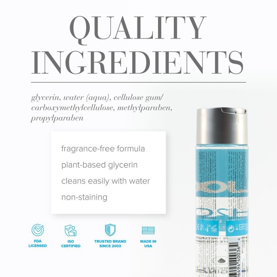 H2O - ORIGINAL - WATERBASED LUBRICANT - 8 FL OZ / 240 ML