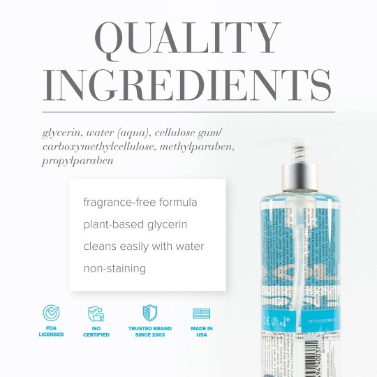 H2O - ORIGINAL - WATERBASED LUBRICANT - 16 FL OZ / 480 ML