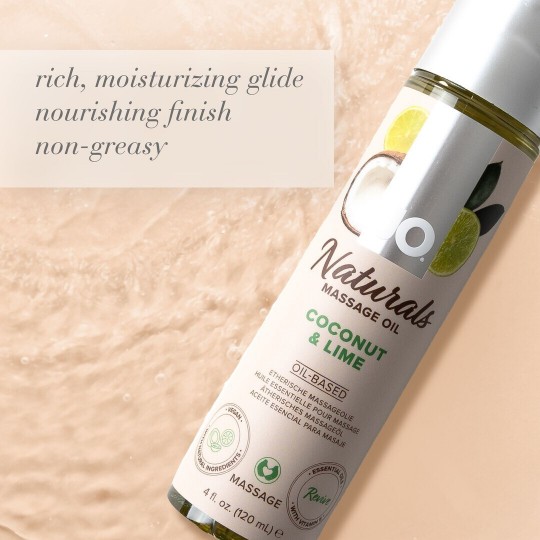 NATURALS - COCONUT AND LIME - MASSAGE OIL - 4 FL OZ / 120 ML