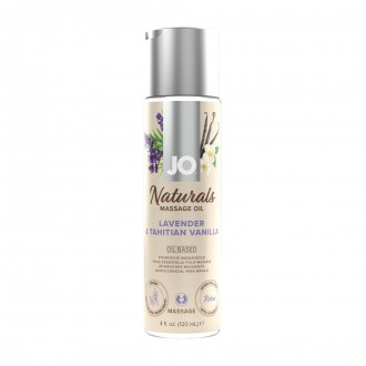 NATURALS - LAVENDER AND TAHITIAN VANILLA - MASSAGE OIL - 4 FL OZ / 120 ML