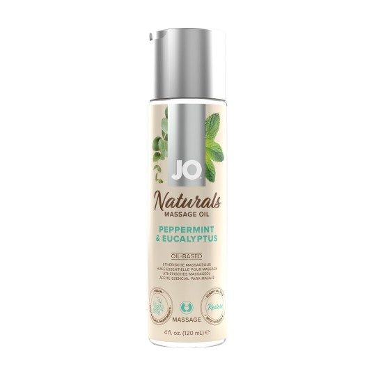 NATURALS - PEPPERMINT AND EUCALYPTUS - MASSAGE OIL - 4 FL OZ / 120 ML