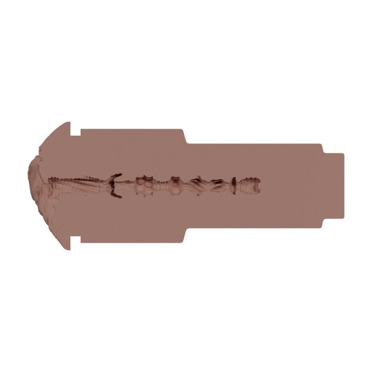 METALLIX - NOVA PEARL - VIBRATING TORCH MASTURBATOR - PUSSY - 590G - SILVER/BROWN