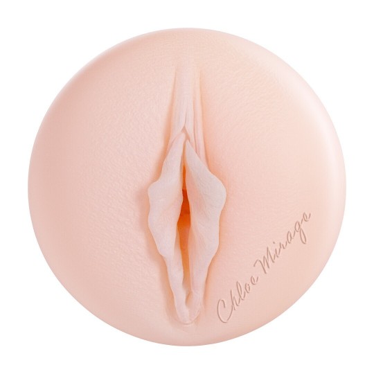 METALLIX - CHLOE MIRAGE - VIBRATING TORCH MASTURBATOR WITH SUCTION - PUSSY - 660G - SILVER/FLESH
