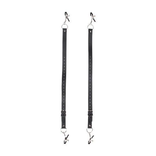 LABIA SPREADER WITH CLAMPS - BLACK