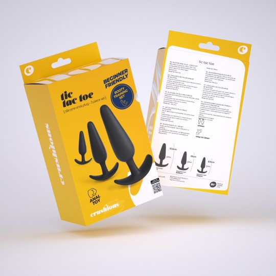 TIC TAC TOE SET DI PLUGS ANALI PER L'ALLENAMENTO CRUSHIOUS