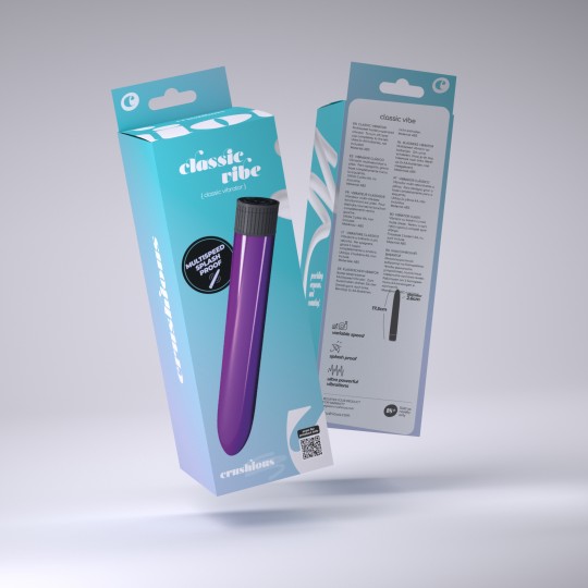 CRUSHIOUS CLASSIC VIBE VIBRATOR PURPLE