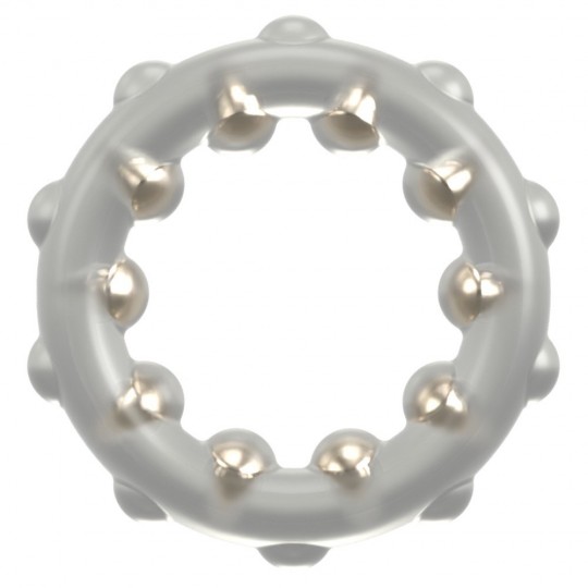 COCK RING WITH METAL BALLS