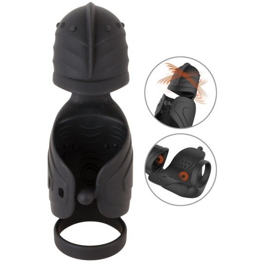 COCK VIBRATOR WITH ELLIPTICAL MOVING GLANS STIMULATOR